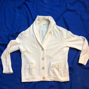 Vintage J. Crew Cream Cardigan - Small